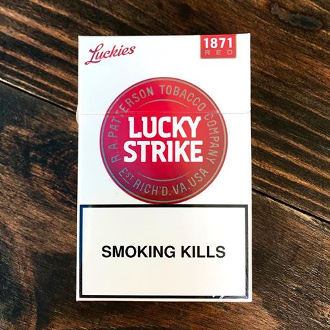 lucky strike red